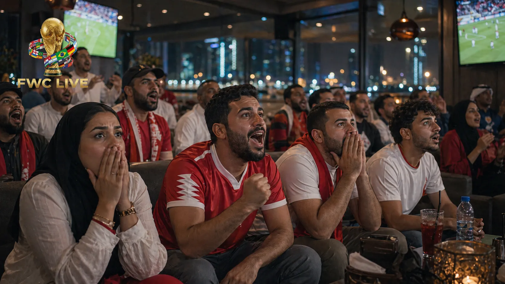 Bahrain football fans watching FIFA World Cup 2026 coverage in Manama