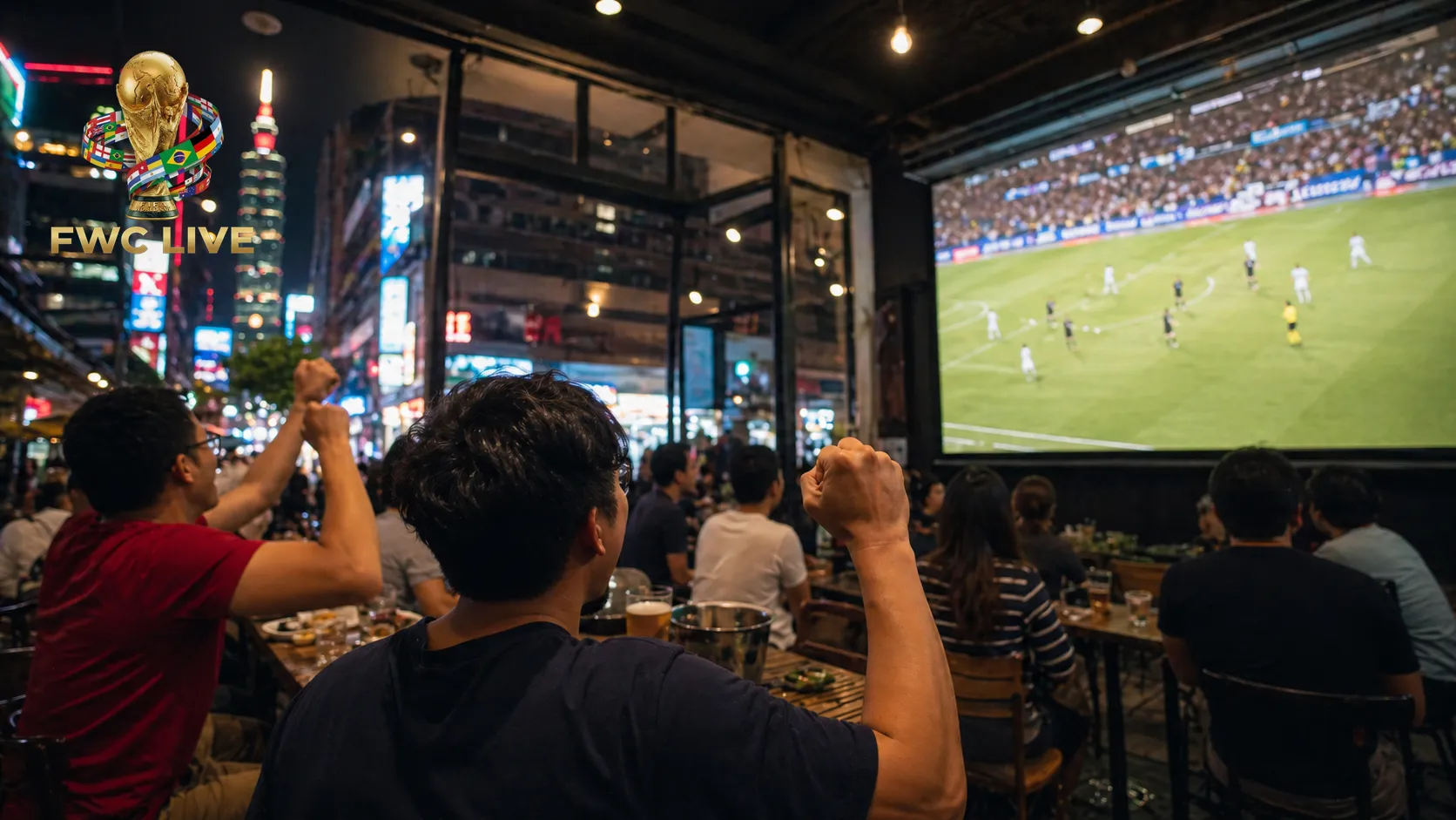 Chinese Taipei football fans watching FIFA World Cup 2026 coverage in Taipei