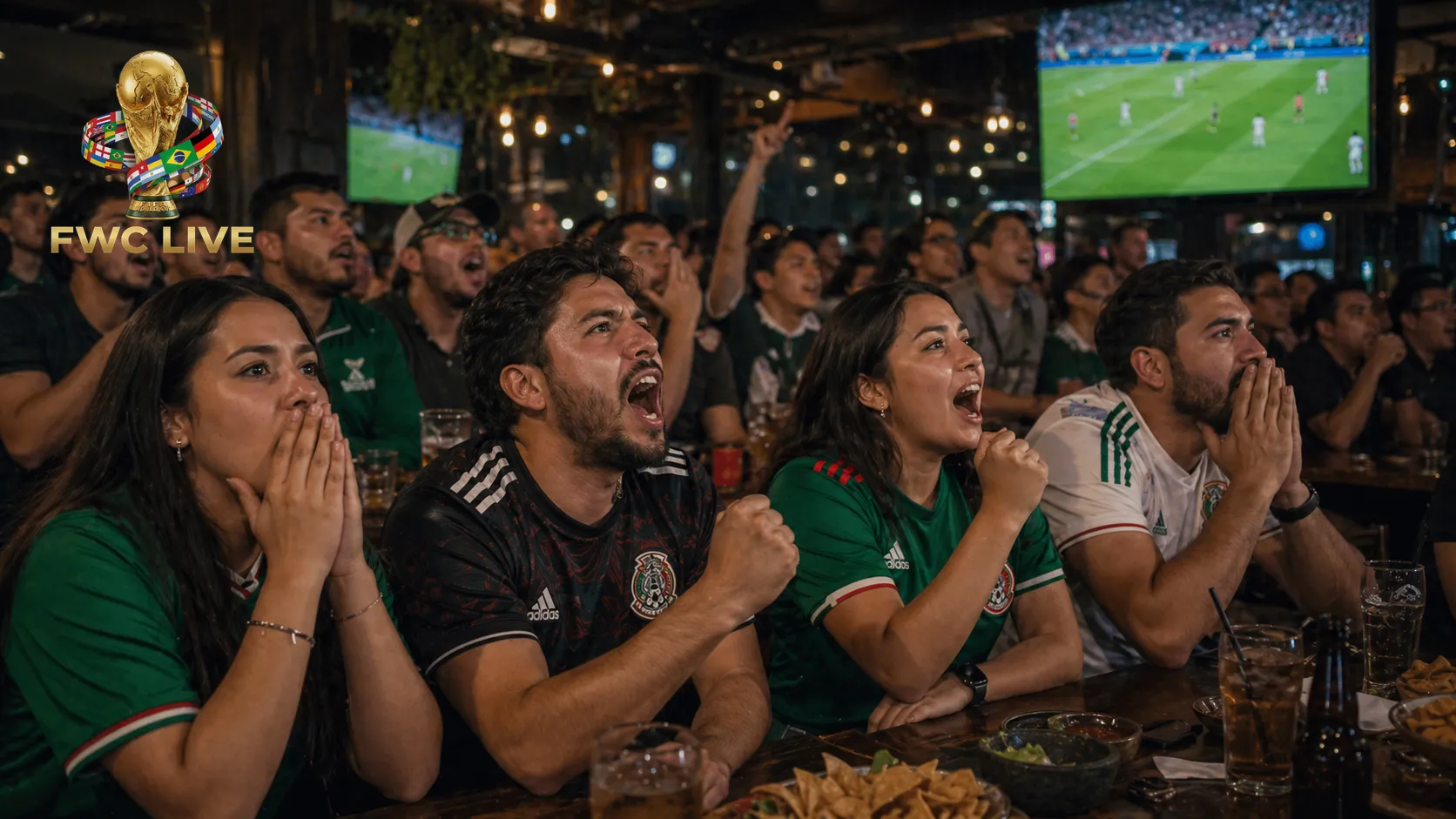 Mexico football fans watching FIFA World Cup 2026 coverage in Mexico City