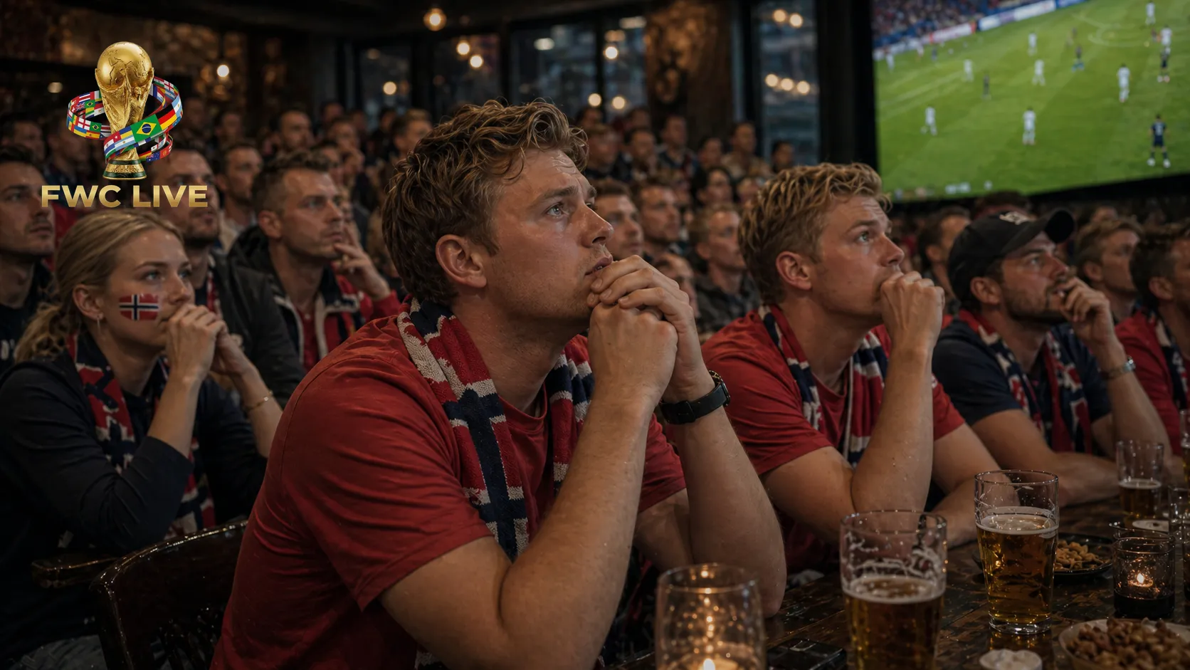 Norway football fans watching FIFA World Cup 2026 coverage in Oslo