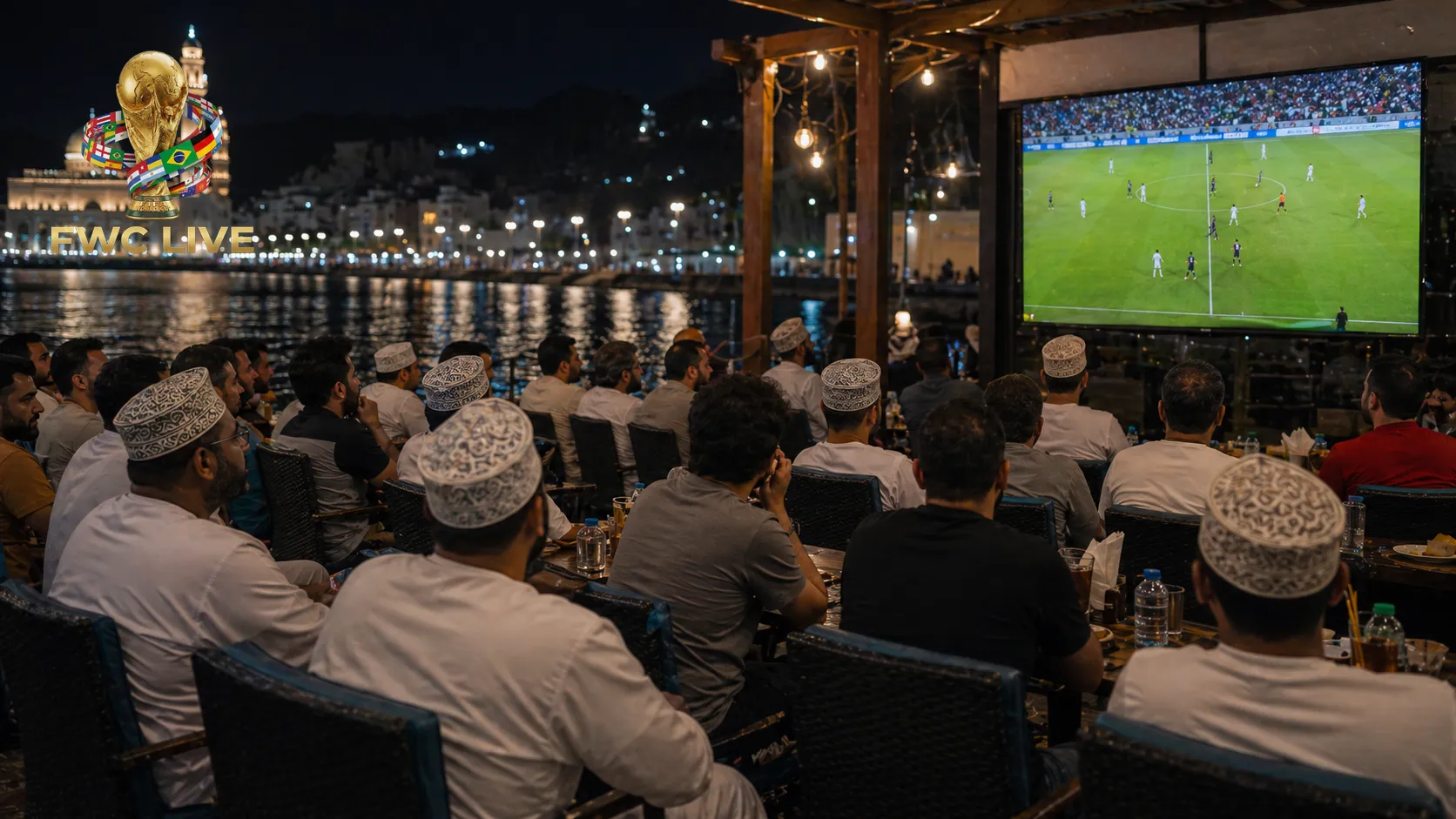Oman football fans watching FIFA World Cup 2026 coverage in Muscat