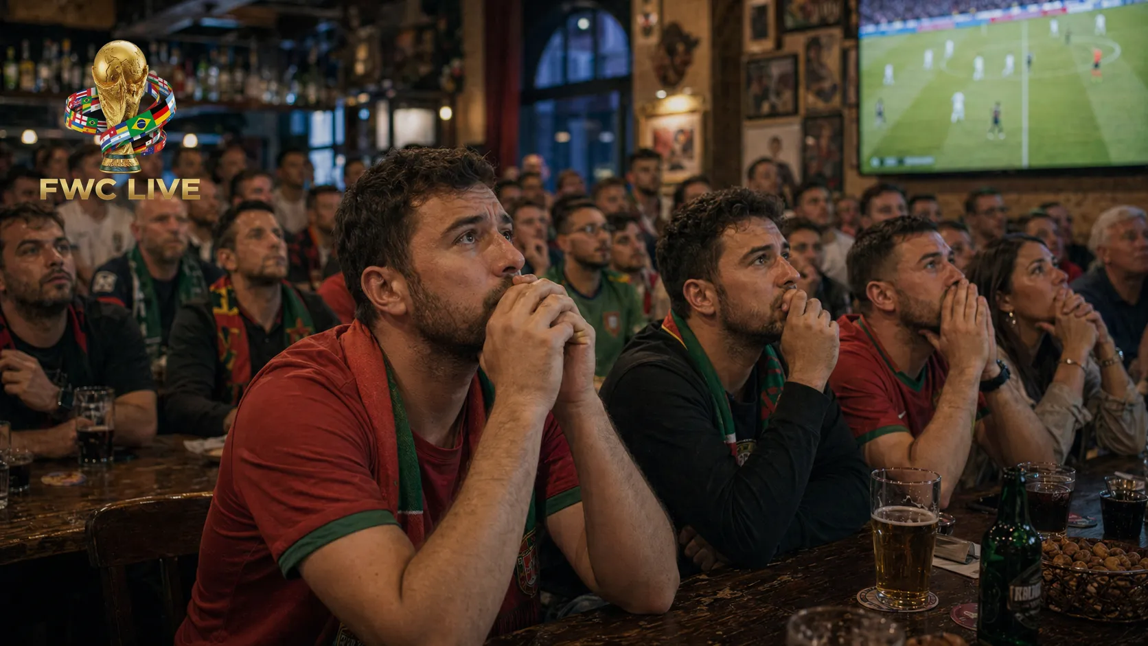 Portugal football fans watching FIFA World Cup 2026 coverage in Lisbon