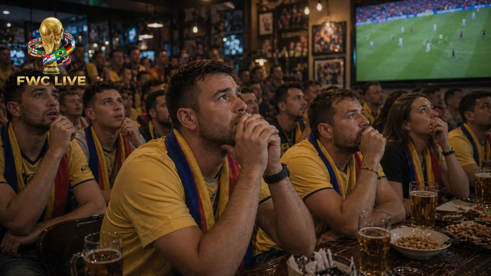 Romania football fans watching FIFA World Cup 2026 coverage in Bucharest