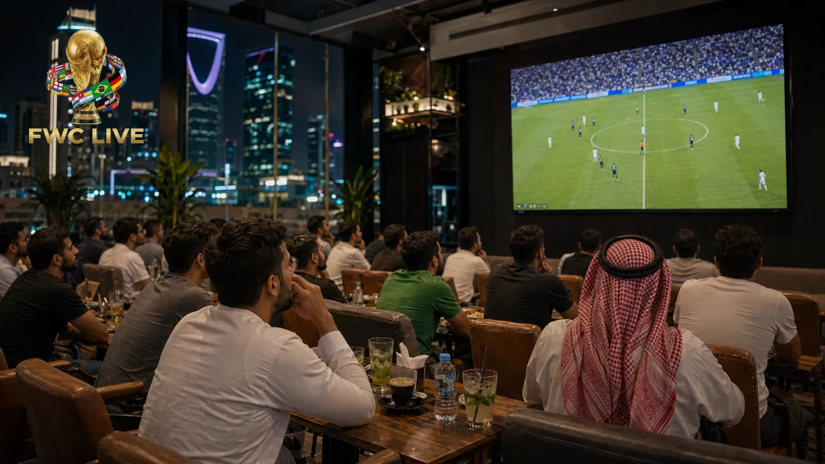 United Arab Emirates football fans watching FIFA World Cup 2026 coverage in Dubai