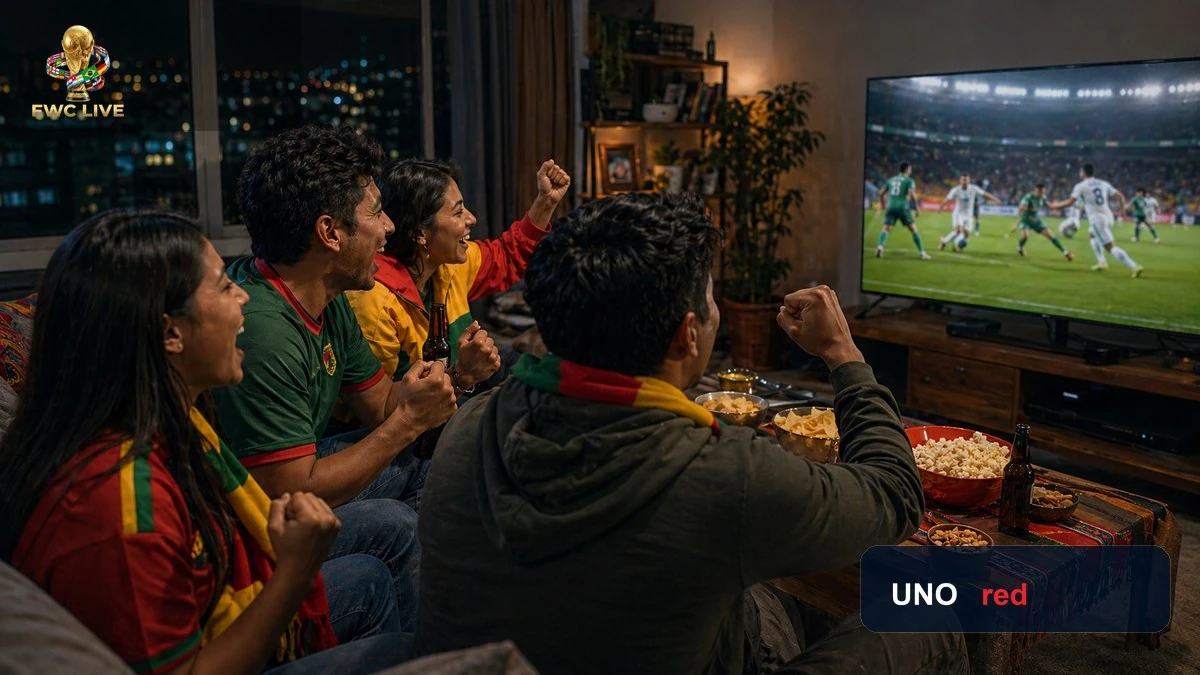 Bolivia football fans watching FIFA World Cup 2026 coverage on Red Uno
