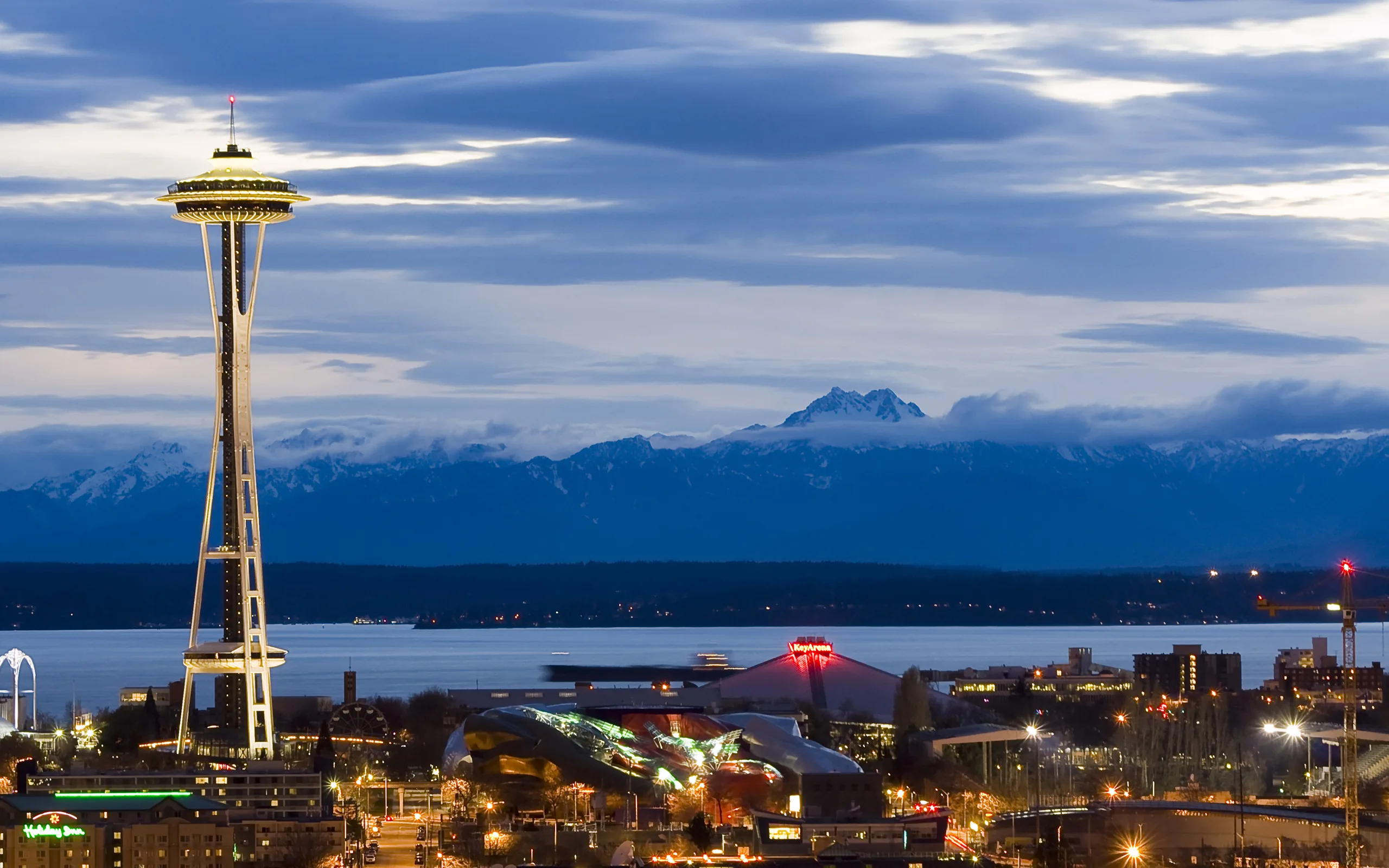 Seattle host city skyline