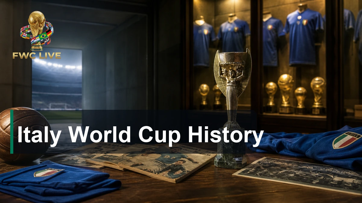 Italy World Cup History - 4 Titles and Missing 2026