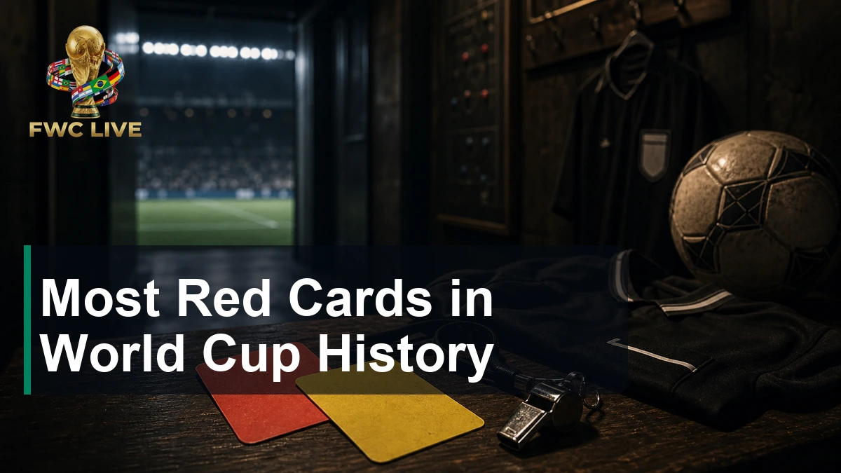 Most Red Cards in World Cup History
