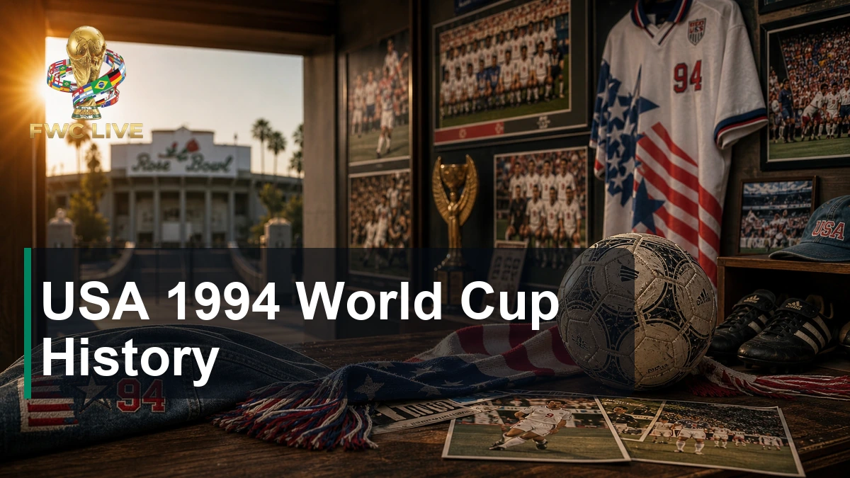 USA 1994 World Cup - Full History and Results