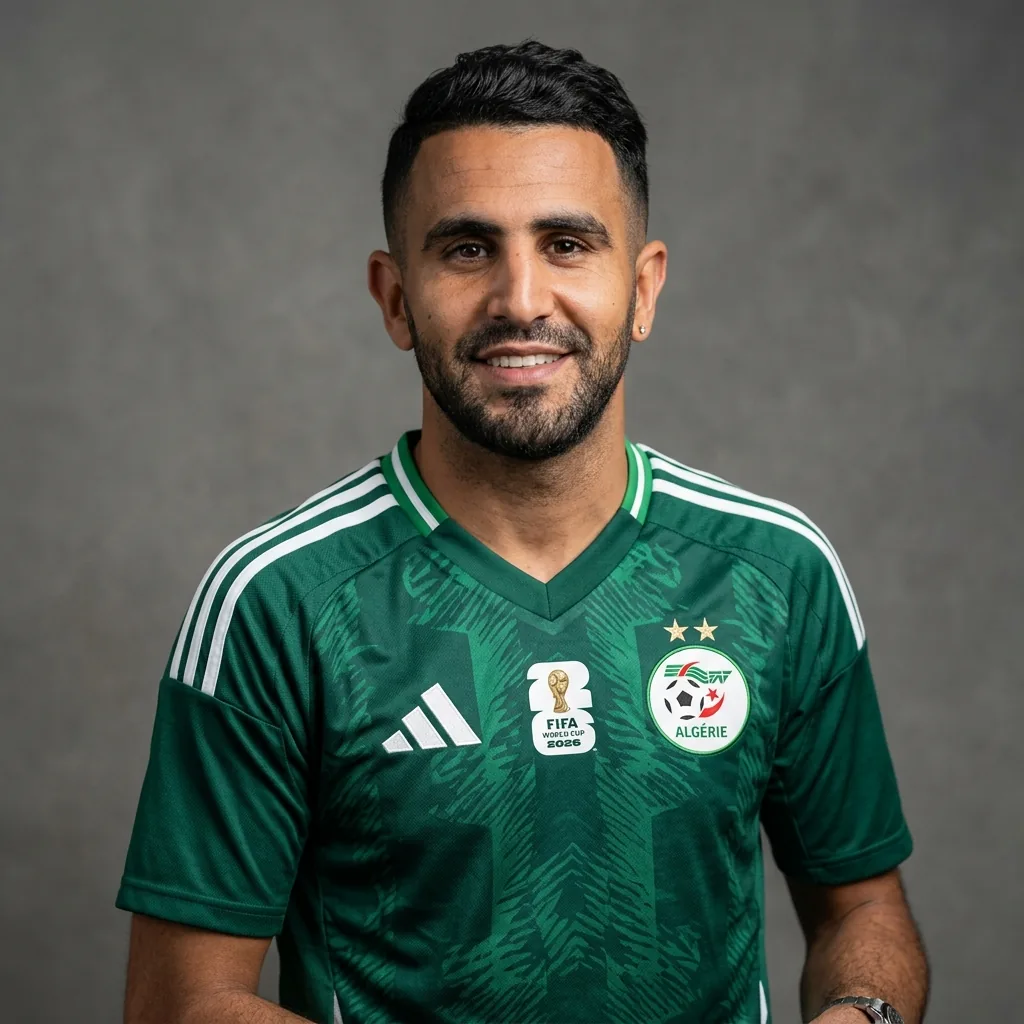Riyad Mahrez profile portrait
