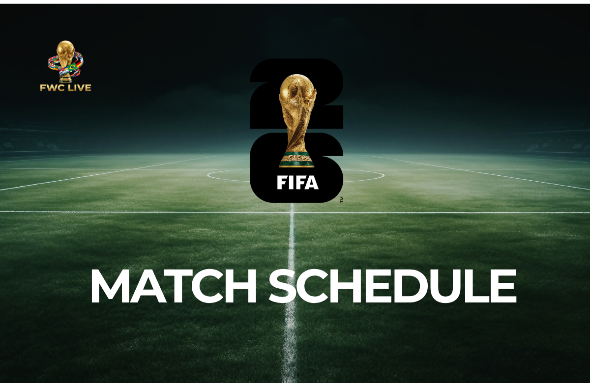 FIFA World Cup 2026 match schedule graphic